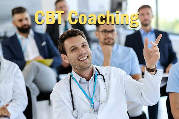 Achieving best results after annual refresher course. Indian young business mentor conducting a business training while standing in front of people sitting in row at meeting room.